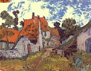 Stra�e in Auvers nach van Gogh